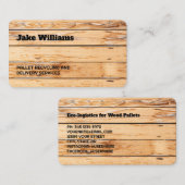 木材パレット木材 名刺 (正面/裏面)