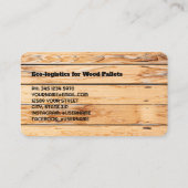木材パレット木材 名刺 (裏面)