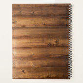 木材パーソナライズされた・石板業 プランナー手帳 (裏面)