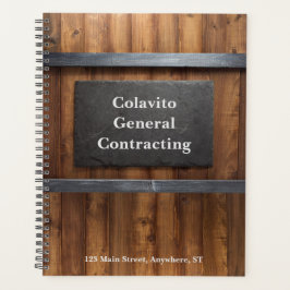 木材パーソナライズされた・石板業 プランナー手帳