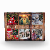 木材ファミ素朴リの写真コラージ賛美スクリプト フォトブロック (正面)