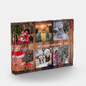 木材ファミ素朴リの写真コラージ賛美スクリプト フォトブロック (左)