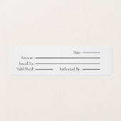 木材フェイクギフト証書 名刺 (内部フラット)