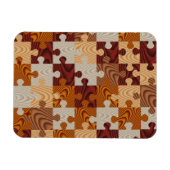 木材フェイクジグソーパズル マグネット (横)