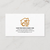 木材ホームバルブプラグ電気回路 名刺 (裏面)