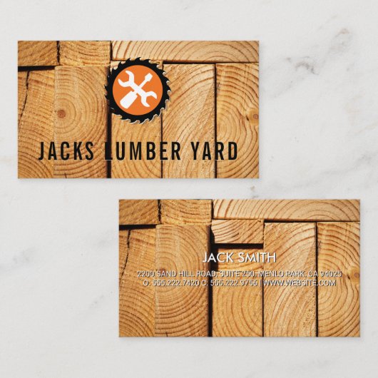 木材ボードの切断 |ハードウェアツールの表示 名刺 (正面/裏面)