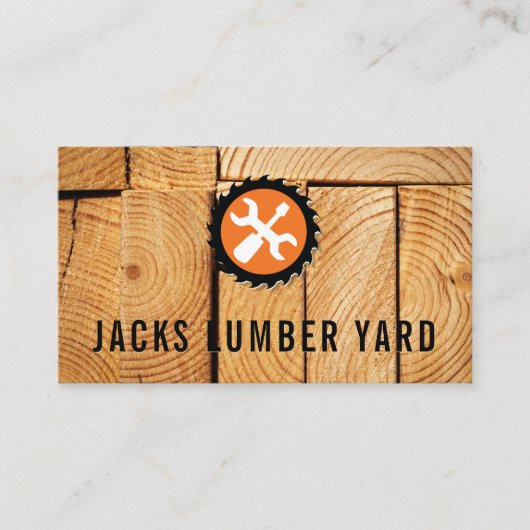 木材ボードの切断 |ハードウェアツールの表示 名刺 (正面)