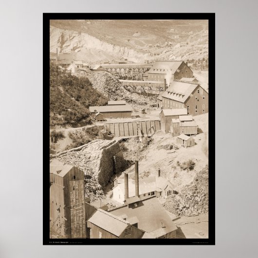 木材ミル&金ゴールドスタンプミルテラヴィルSD 1888 ポスター (正面)