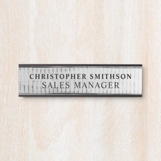 木材モダンプロフェッショナルプレート変更事務所 サインプレート (正面)