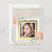 木材ユーカリ卒業写真発表 案内ポストカード (正面/裏面)