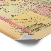 木材ランド4アトラスマップ ポスター (角)