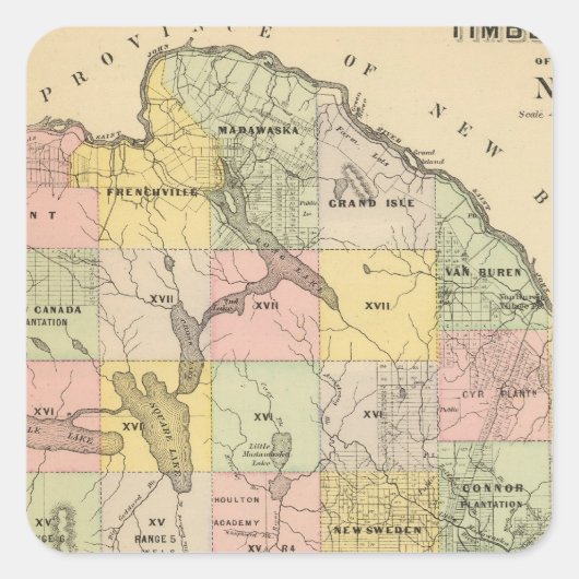 木材ランド5マップ・アトラス スクエアシール (正面)