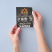 木材ログロゴ、木材/木材/木材ヤード広告 チラシ (手)