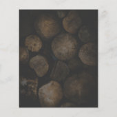 木材ログロゴ、木材/木材/木材ヤード広告 チラシ (裏面)