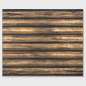 木材ログ1包み紙 ラッピングペーパー (フラット)