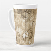 木材ヴィンテージを懐かしむ カフェラテマグ (左アングル)