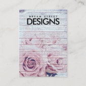 木材ヴィンテージバライヤリングディスプレイカード 名刺 (正面)