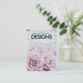 木材ヴィンテージバライヤリングディスプレイカード 名刺 (スタンド正面)