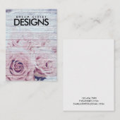 木材ヴィンテージバライヤリングディスプレイカード 名刺 (正面/裏面)