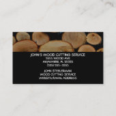 木材伐採業 名刺 (裏面)