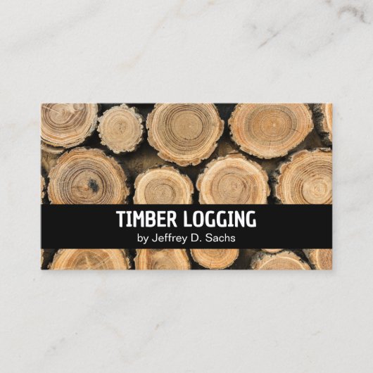 木材伐採 名刺 (正面)