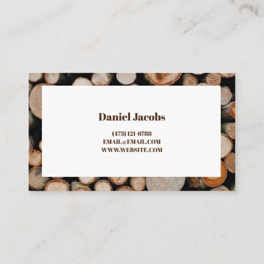 木材会社 名刺 (裏面)