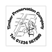 木材保存をパーソナライズ。 ラバースタンプ (インプリント)