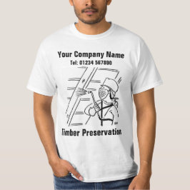 木材保存カートゥーンをカスタマイズ Tシャツ