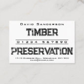木材保存名刺 名刺 (裏面)