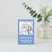 木材保存気に財産 名刺 (スタンド正面)