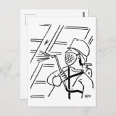 木材保存漫画はがき ポストカード (正面/裏面)