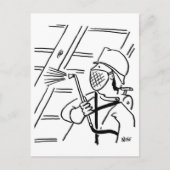 木材保存漫画はがき ポストカード (正面)