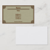 木材切り出し名刺 名刺 (正面/裏面)