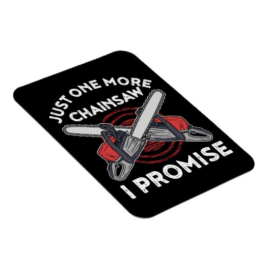 木材加工ギフト男性Lumberjack Arborist Chainsaw マグネット (右側)