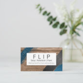 木材及び家絵を描具の救済改修 名刺 (スタンド正面)