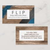 木材及び家絵を描具の救済改修 名刺 (正面/裏面)