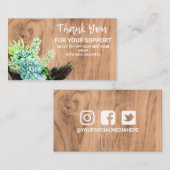 木材多肉割引 名刺 (正面/裏面)