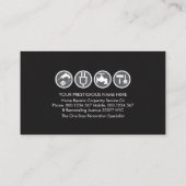 木材層のハンドマニングツール 名刺 (裏面)