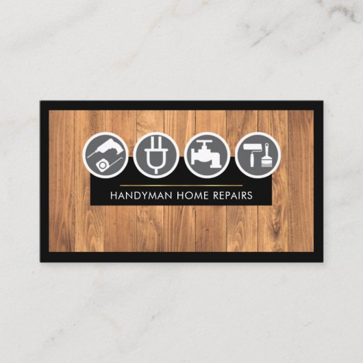 木材層のハンドマニングツール 名刺 (正面)