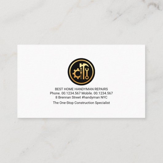 木材層石壁建築 名刺 (裏面)