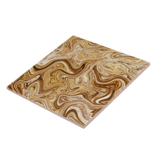 木材抽象芸術液 タイル (側面)