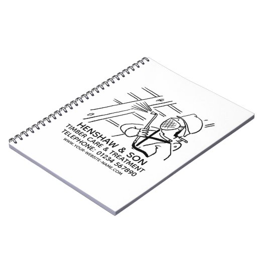 木材気にトリートメント手帳 ノートブック (左側)