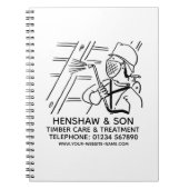 木材気にトリートメント手帳 ノートブック (正面)