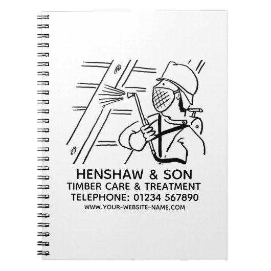 木材気にトリートメント手帳 ノートブック (正面)