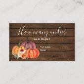 木材燃えたオレンジ色のカボチャフローラどれだけのアンディー エンクロージャーカード (正面)