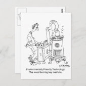 木材燃焼鍵機 ポストカード (正面/裏面)