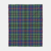 木材用の格子縞 フリースブランケット (正面)