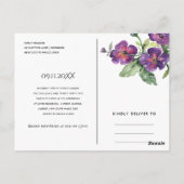 木材用フローラバードハウス引っ越し祝いパーティーパーティー ポストカード (裏面)