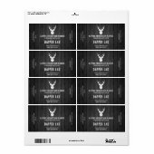 木材男らしニコチンVape Eジュースラベル ラベル (フルシート)