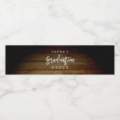 木材発素朴成パーティー用水瓶ラベル ペットボトルラベル (シングルラベル)